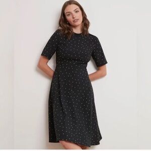 Rw & co polka dot midi dress size 6